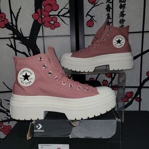 Converse Women's Mauve Platform Sneakers